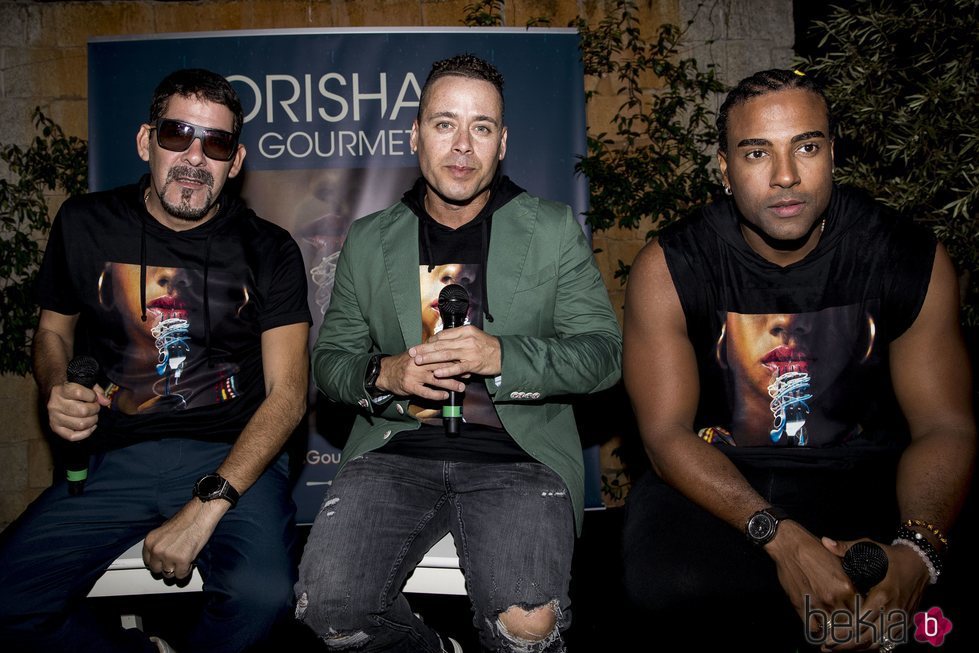 Orishas en la presentación de su nuevo disco 'Gourmet'