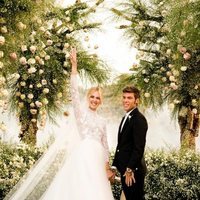 Chiara Ferragni y Fedez el día de su boda