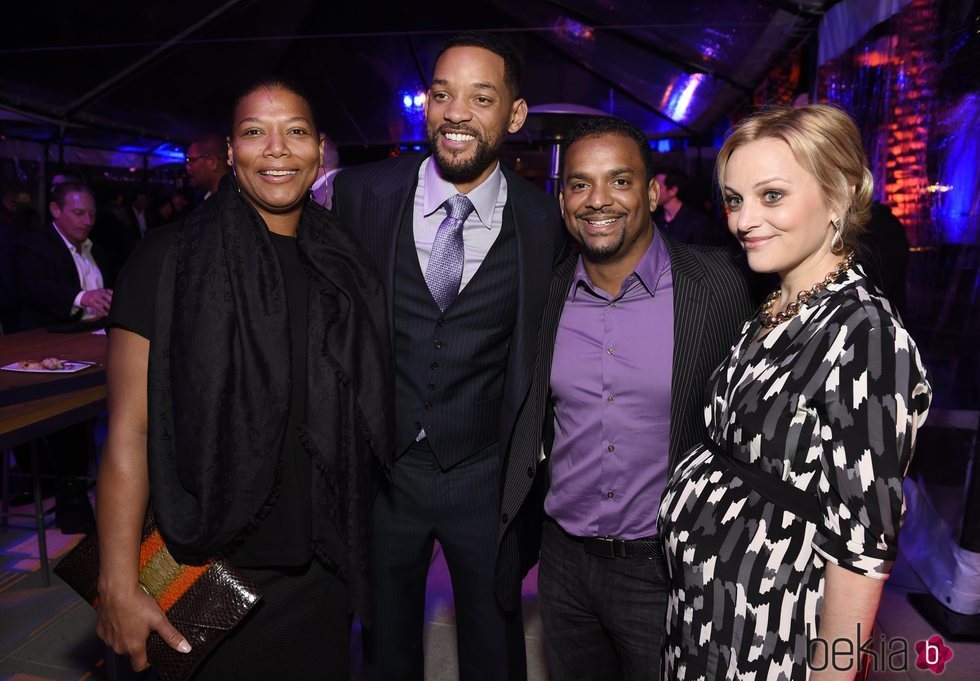 Will Smith y Alfonso Ribeiro en la premier de la película 'Focus'