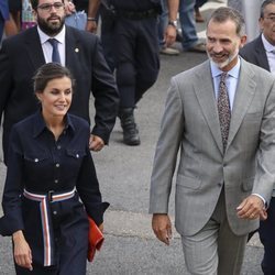 Los Reyes Felipe y Letizia, sonrientes en la inauguración de la Feria Agropecuaria de Salamanca