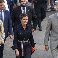 Los Reyes Felipe y Letizia, sonrientes en la inauguración de la Feria Agropecuaria de Salamanca