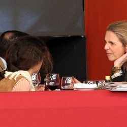 La Infanta Elena pone caras raras a Victoria Federica de Marichalar