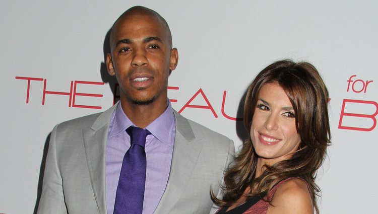 Elisabetta Canalis y Mehcad Brooks en la presentación de The Beauty Book For Brain Cancer