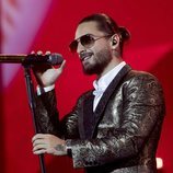 Maluma en su concierto de Madrid en el Palacio de los Deportes