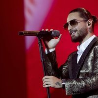 Maluma en su concierto de Madrid en el Palacio de los Deportes