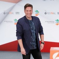 Carlos Latre en la presentación de 'Tu cara me suena 7' en el FesTVal de Vitoria 2018