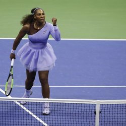 Serena Williams jugando en el US Open 2018