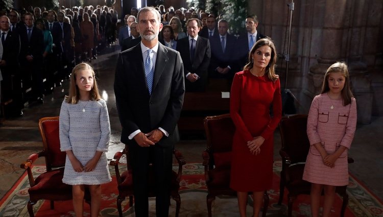 Los Reyes Felipe y Letizia en la Misa por el centenario de la Coronación de la Virgen de Covadonga