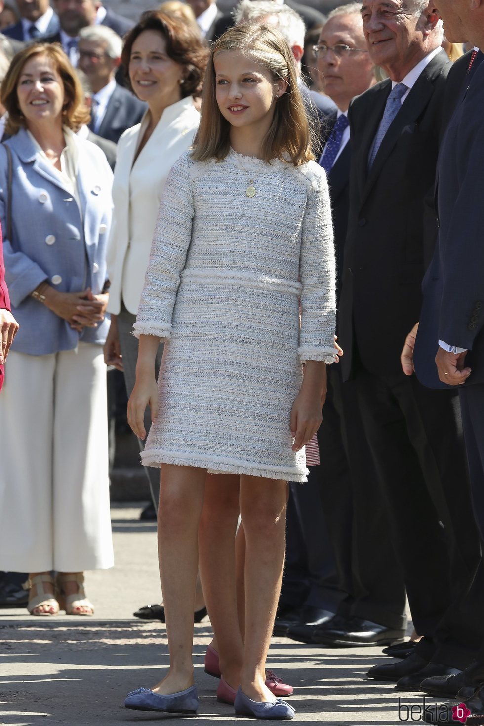 La Princesa Leonor en su primera visita oficial a Covadonga