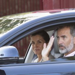 Los Reyes Felipe y Letizia en la vuelta al cole de la Princesa Leonor y la Infanta Sofía