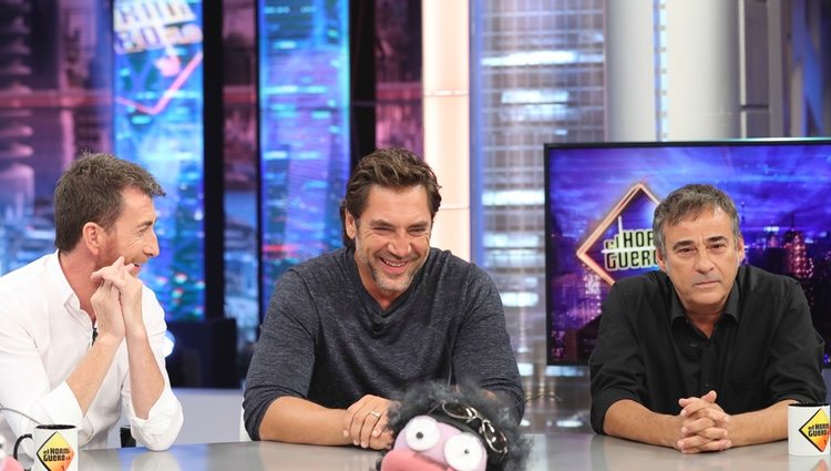 Javier Bardem y Javier Fernández en 'el Hormiguero' 2018