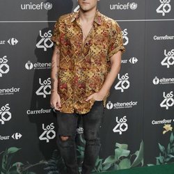 Dani Fernández en la cena de nominados de Los40 Music Awards 2018