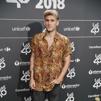 Dani Fernández en la cena de nominados de Los40 Music Awards 2018