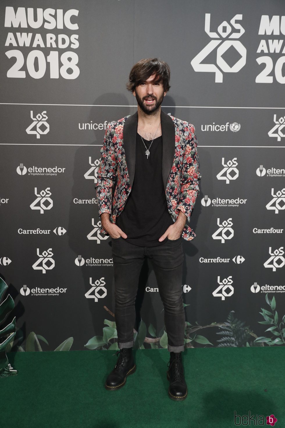 David Otero en la cena de nominados de Los40 Music Awards 2018