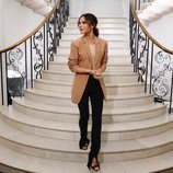 Victoria Beckham antes de presentar su colección en la London Fashion Week