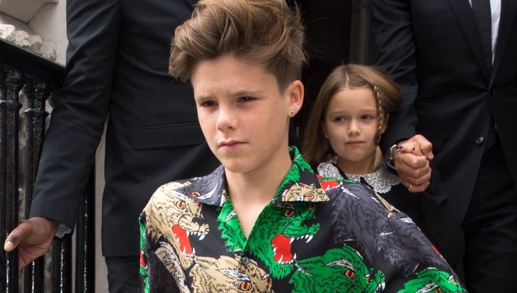 Cruz Beckham en la London Fashion Week