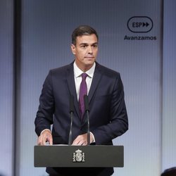 Pedro Sánchez celebrando sus 100 días en el Gobierno