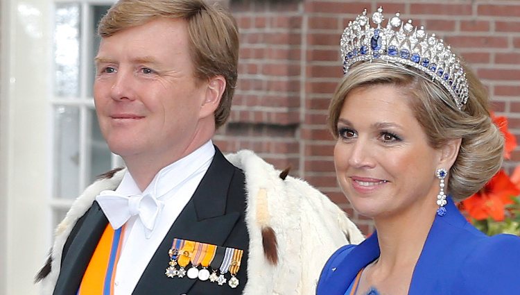 Guillermo Alejandro y Máxima de Holanda el día de su coronación