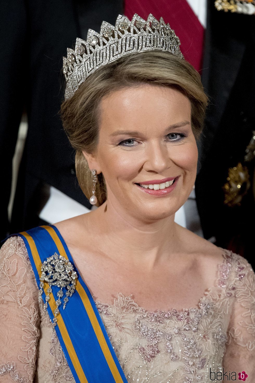 Matilde de Bélgica luce la Tiara de las Nueve Provincias