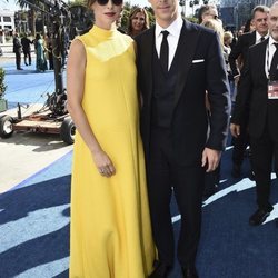 Benedict Cumberbatch y Sophie Hunter a su llegada a los Premios Emmy 2018