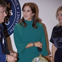 La Princesa Mary de Dinamarca presidiendo unos premios de moda en Copenhague