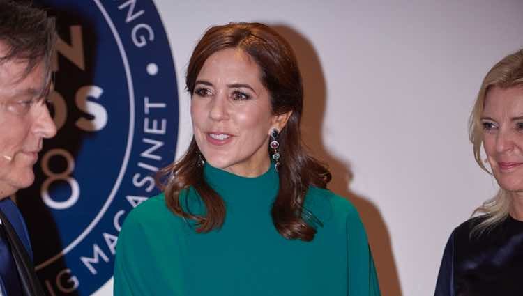 La Princesa Mary de Dinamarca presidiendo unos premios de moda en Copenhague