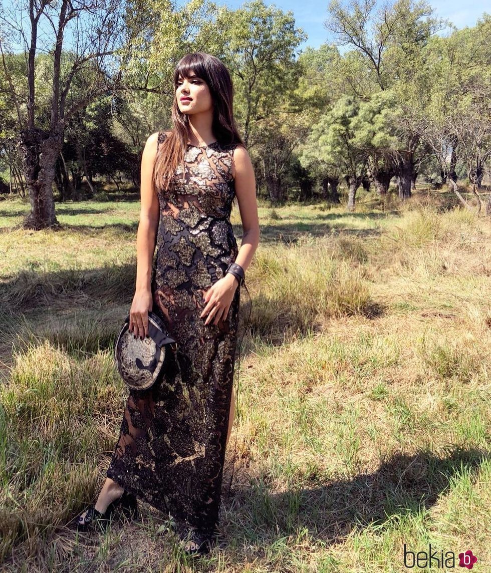 Paloma González en la boda de Pelayo Díaz y Andy McDougall