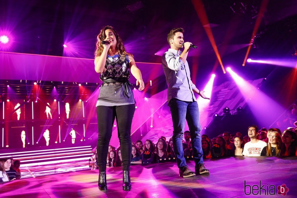 Julia y Joan Garrido en la Gala 1 de 'OT 2018'