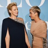 La Princesa Charlene con Katy Perry en la Gala Global Ocean 2018 de la Fundación Príncipe Alberto II de Mónaco