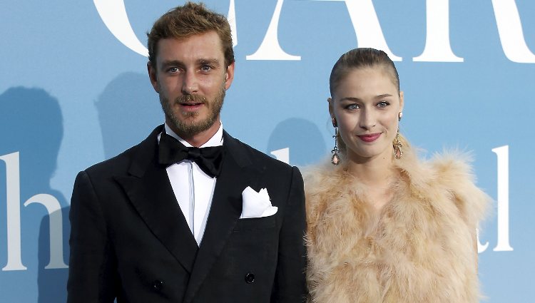 Pierre Casiraghi y Beatrice Borromeo en la Gala Global Ocean 2018 de la Fundación Príncipe Alberto II de Mónaco