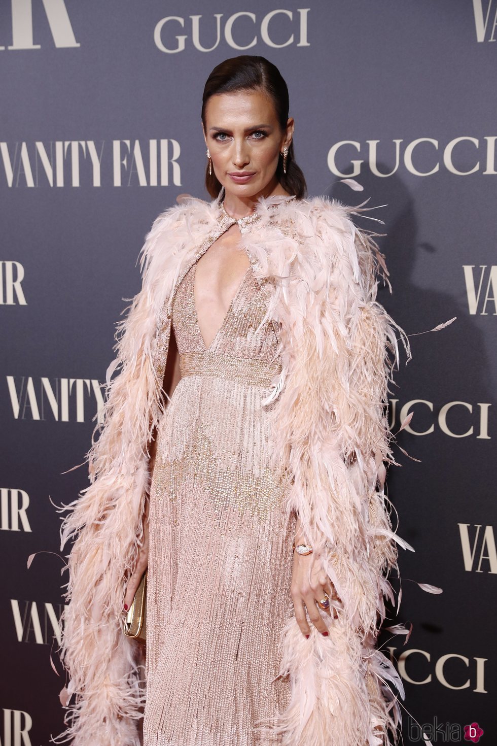 Nieves Álvarez en la alfombra de la fiesta de Vanity Fair 2018