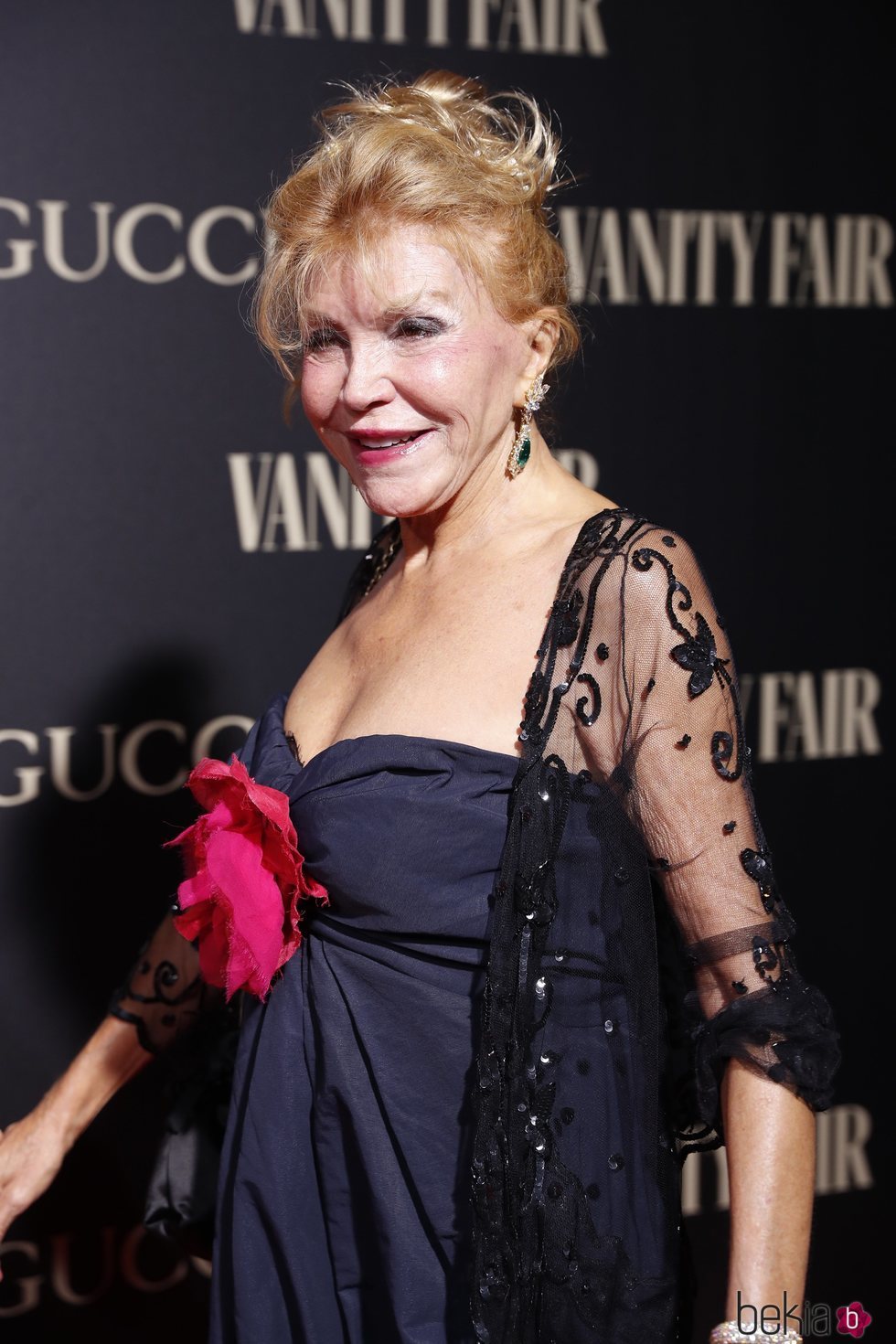 La Baronesa Thyssen en la alfombra de la fiesta de Vanity Fair 2018