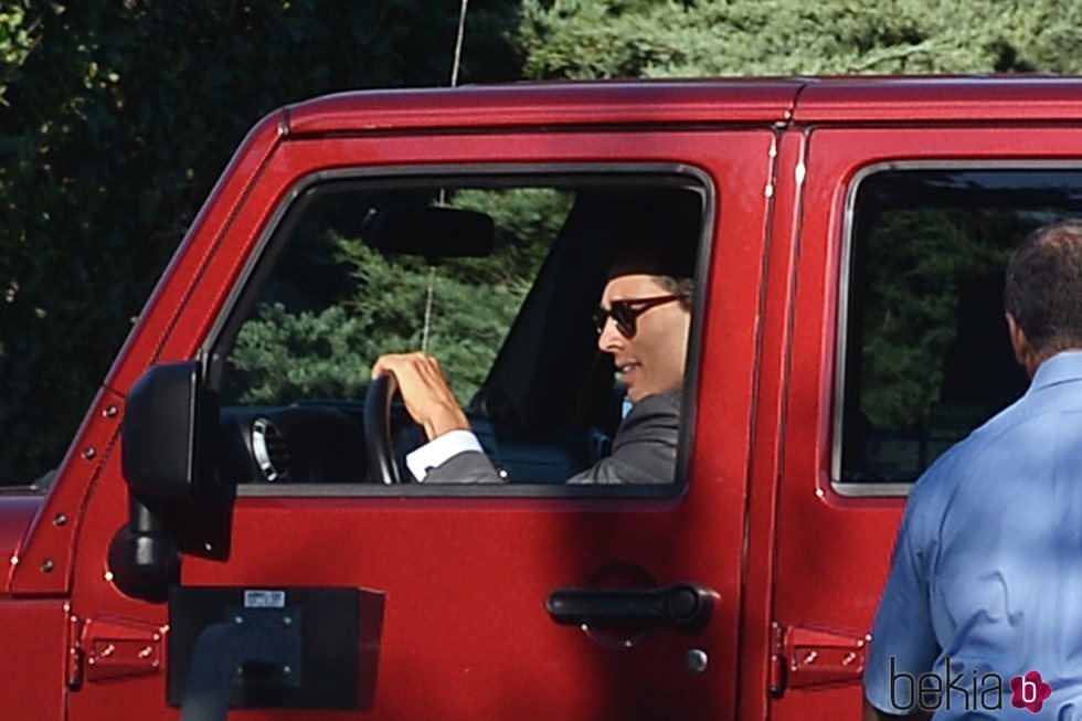 Brad Falchuk llegando a su boda con Gwyneth Paltrow