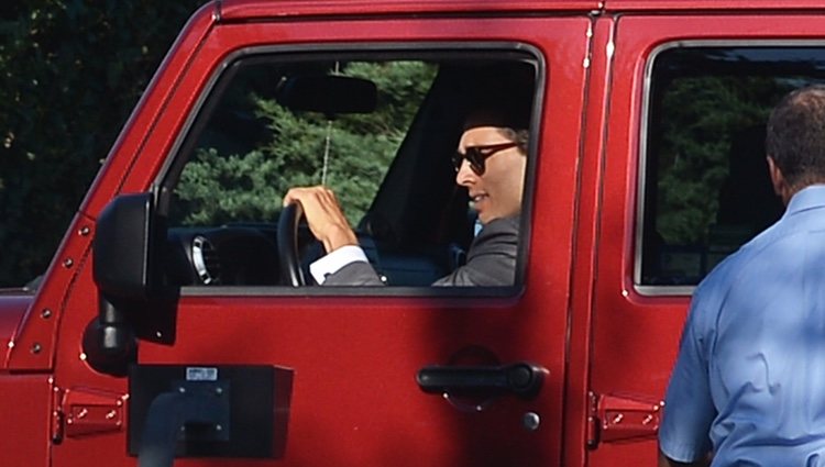 Brad Falchuk llegando a su boda con Gwyneth Paltrow