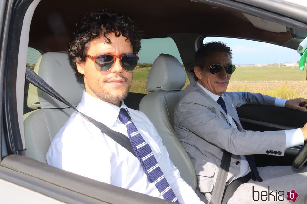 Miguel Abellán llegando a la boda de José Ortega Cano y Ana María Aldón