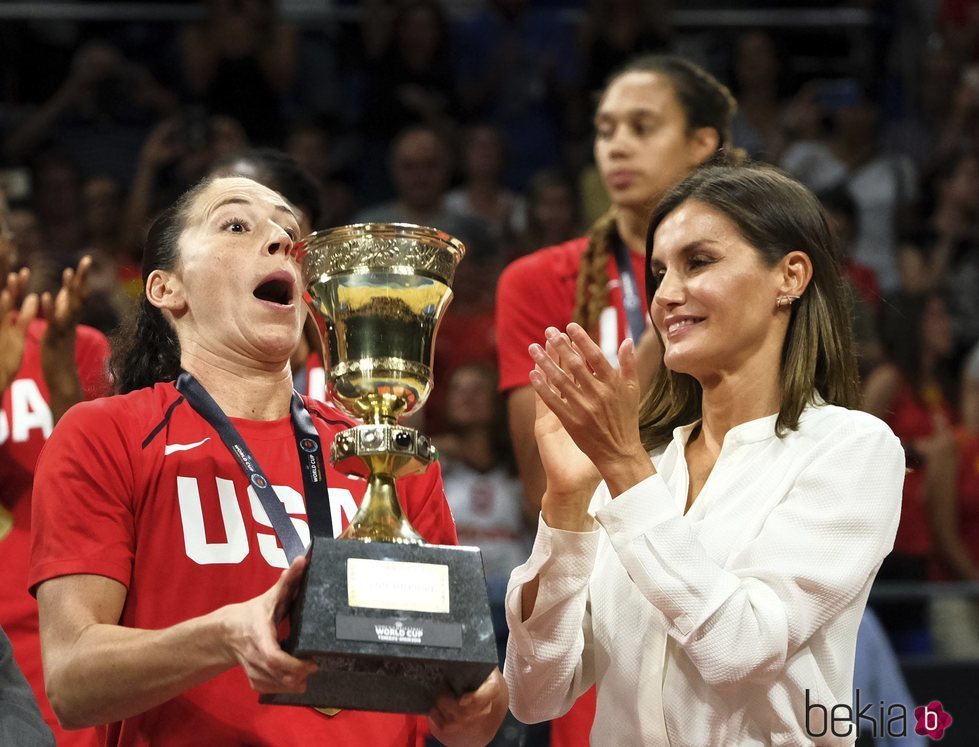 La Reina Letizia en la final de la Copa del Mundo de Baloncesto Femenino 2018