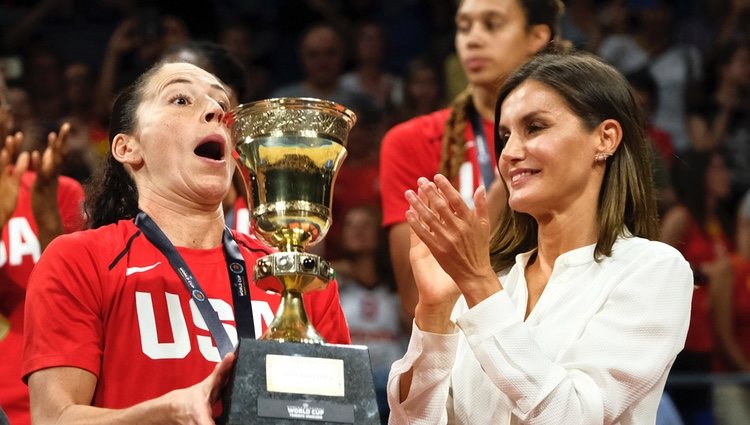 La Reina Letizia en la final de la Copa del Mundo de Baloncesto Femenino 2018