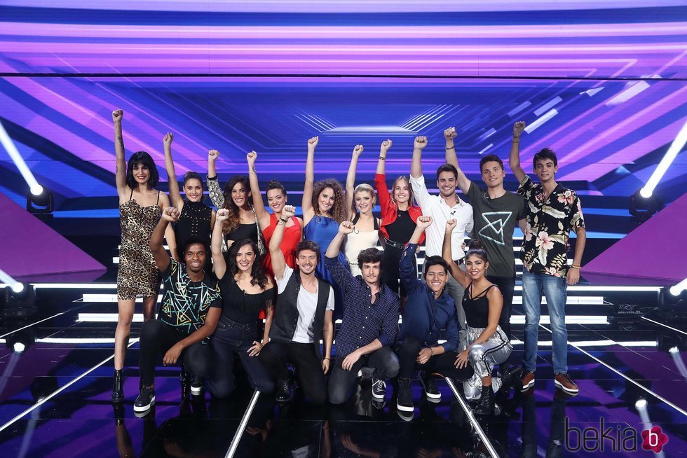 Los concursantes de 'OT 2018' en la Gala 2 del programa