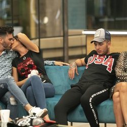 Suso Álvarez y Aurah Ruiz, Omar Montes y Techi en la casa 'GH VIP 6'