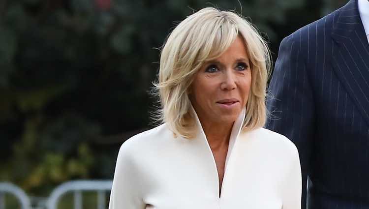 Brigitte Macron durante la visita a París de los Reyes Felipe y Letizia