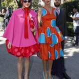 Ágatha Ruiz de la Prada y Cósima Ramírez llegando a la boda de Fernando Fitz James-Stuart con Sofía Palazuelo