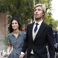 Sassa de Osma y Christian de Hannover llegando a una boda en Madrid