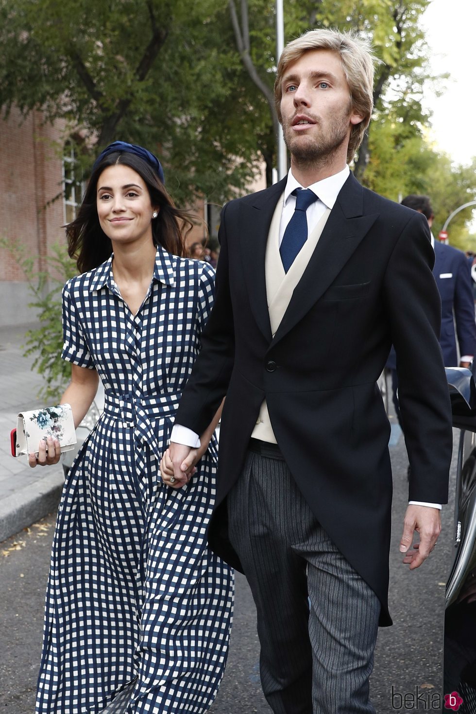 Sassa de Osma y Christian de Hannover llegando a una boda en Madrid