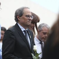 Quim Torra llegando al entierro de Montserrat Caballé