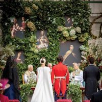 Los Duques de Huéscar en su boda