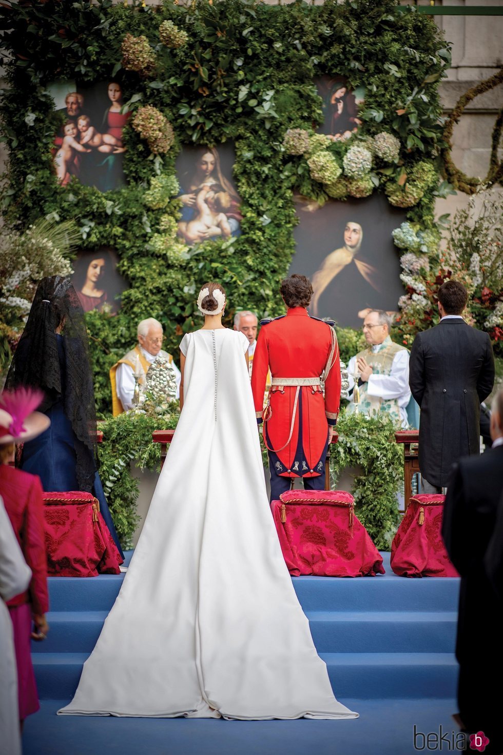 Los Duques de Huéscar en su boda