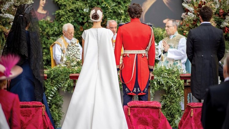 Los Duques de Huéscar en su boda