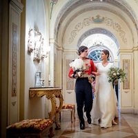 Fernando Fitz-James Stuart y Sofía Palazuelo el día de su boda