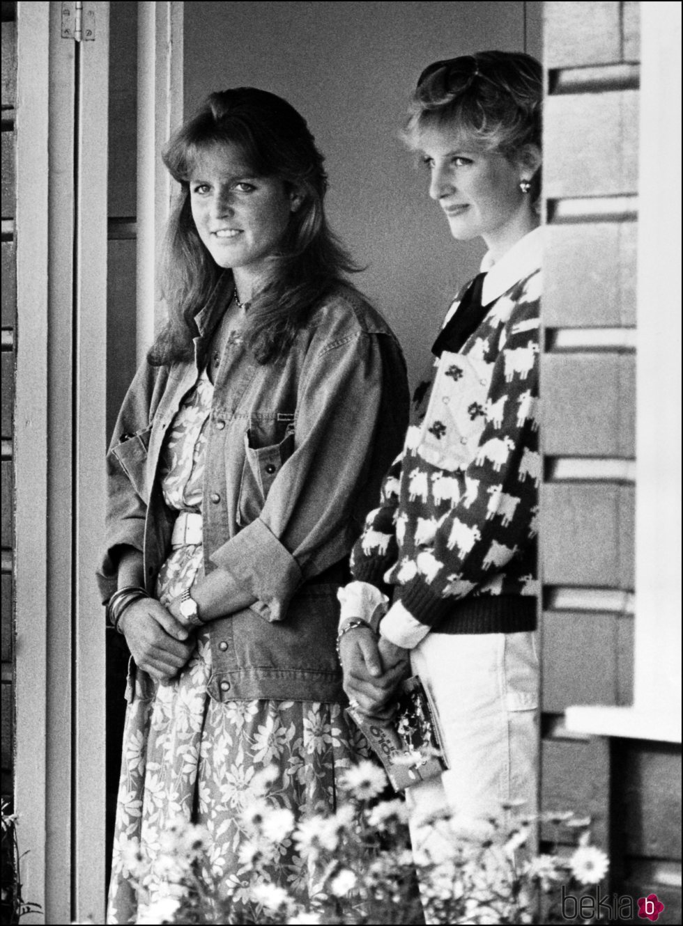 Sarah Ferguson junto a la Princesa Diana de Gales