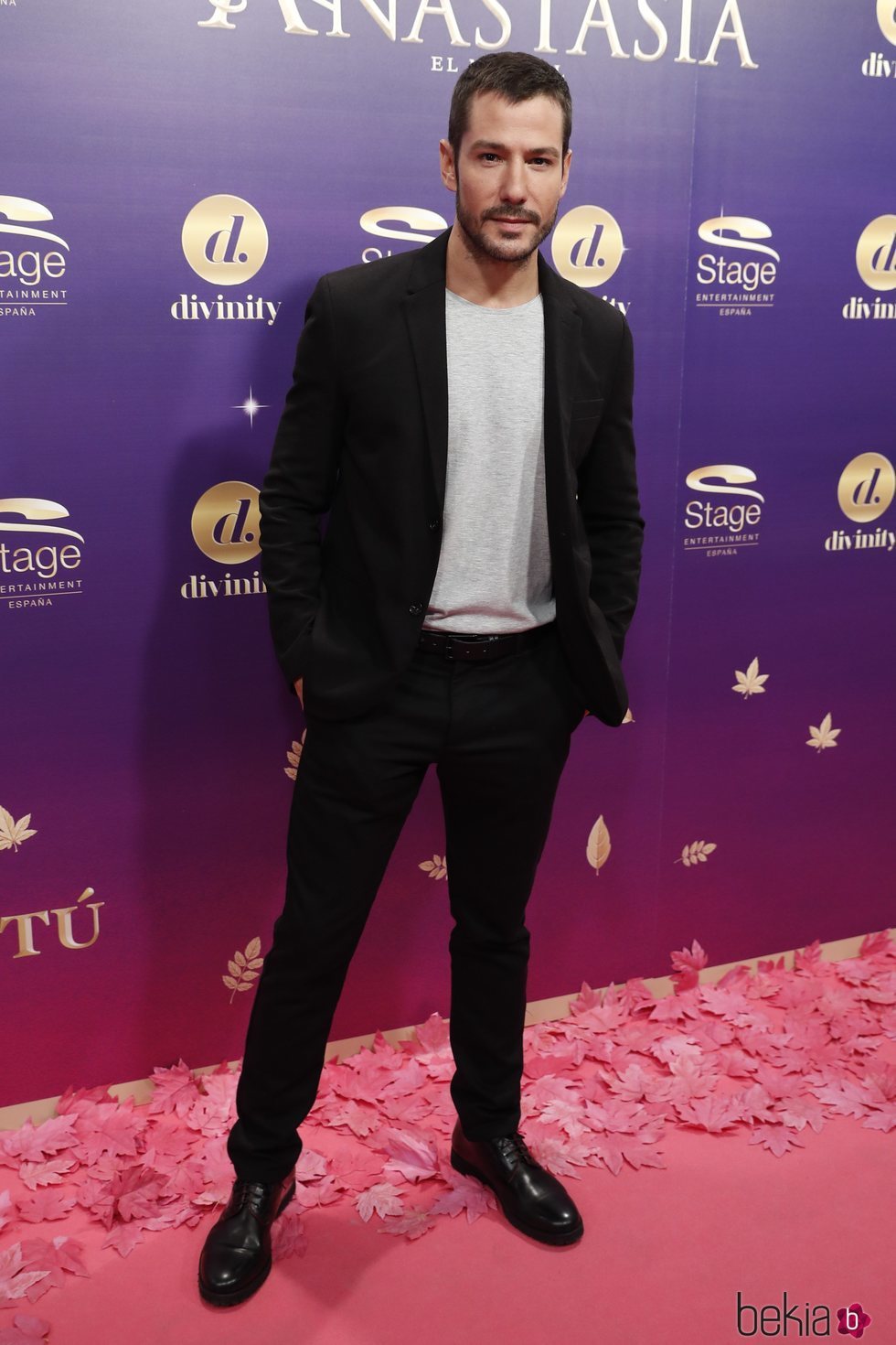 Alejandro Albarracín en el estreno del musical 'Anastasia' en Madrid